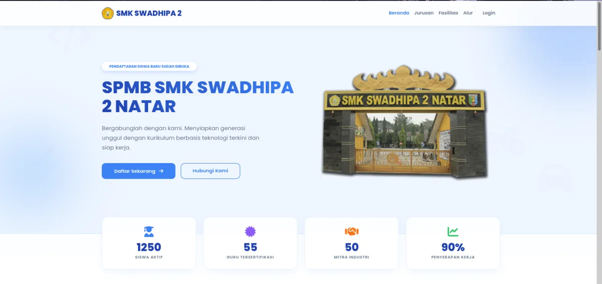 SPMB SMK Swadhipa 2 Natar